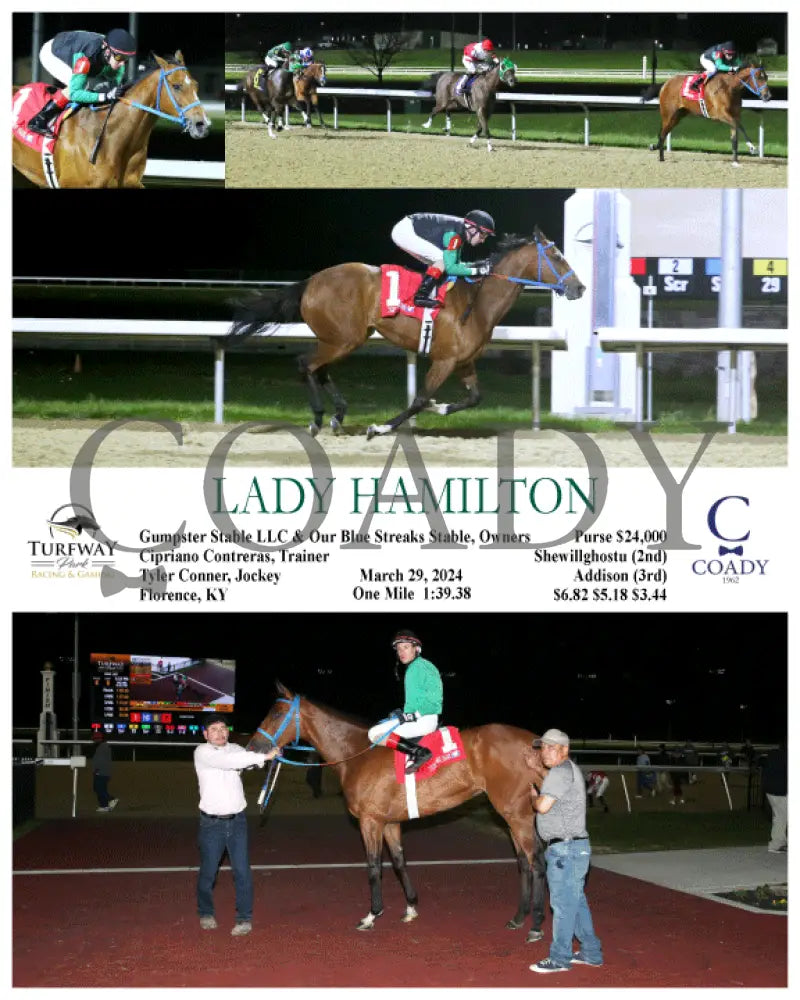 Lady Hamilton - 03 - 29 - 24 R06 Tp Turfway Park