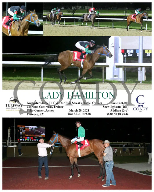 Lady Hamilton - 03 - 29 - 24 R06 Tp Turfway Park