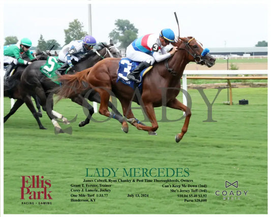 Lady Mercedes - 07-13-24 R09 Elp Action 01 Ellis Park