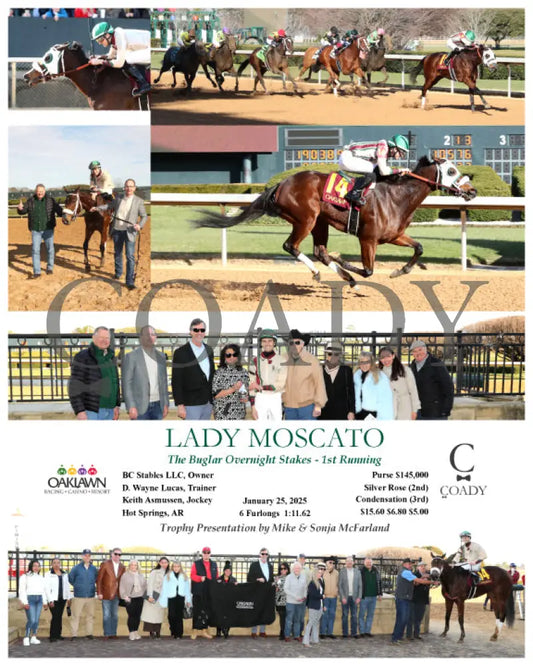 Lady Moscato - The Buglar Overnight Stakes 1St Running 01-25-25 R08 Op Oaklawn Park