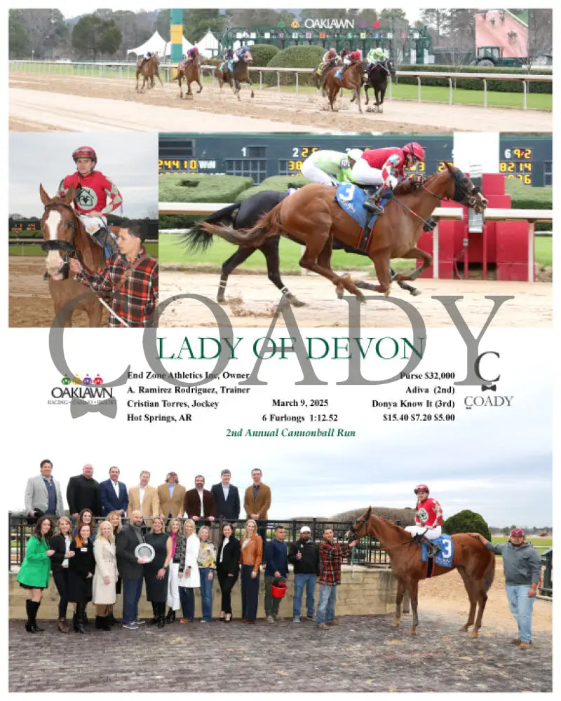 LADY OF DEVON - 03-09-25 - R04 - OP Oaklawn Park