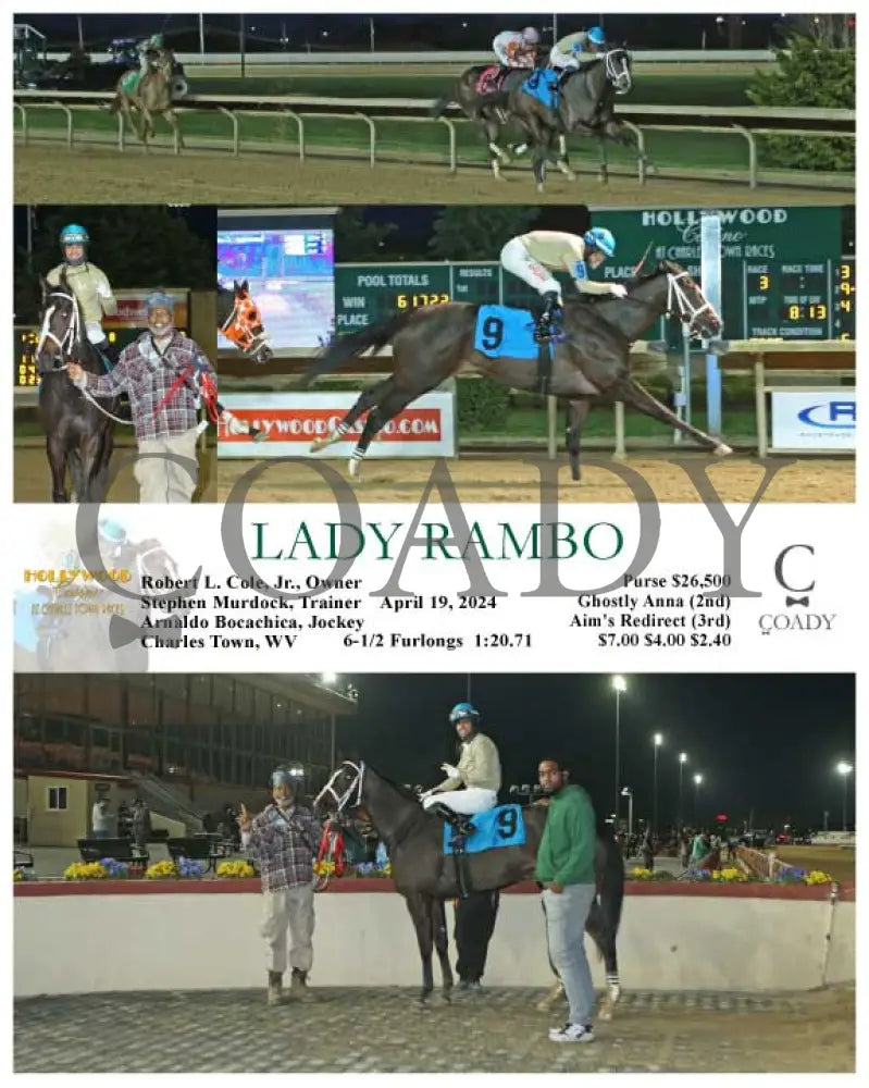 Lady Rambo - 04 - 19 - 24 R03 Ct Hollywood Casino At Charles Town Races