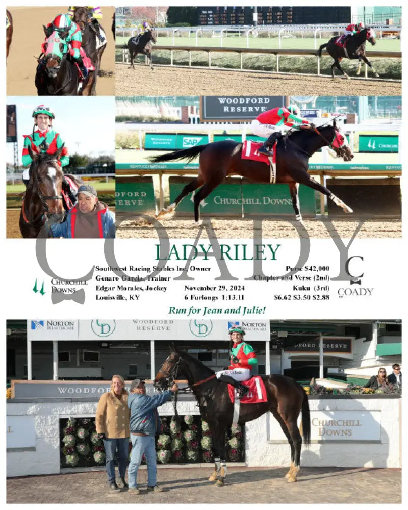 Lady Riley - 11-29-24 R05 Cd Churchill Downs