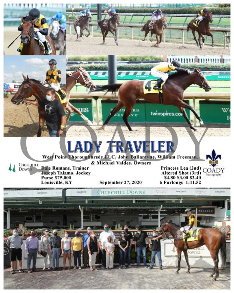 Lady Traveler - 09-27-20 R06 Cd Churchill Downs