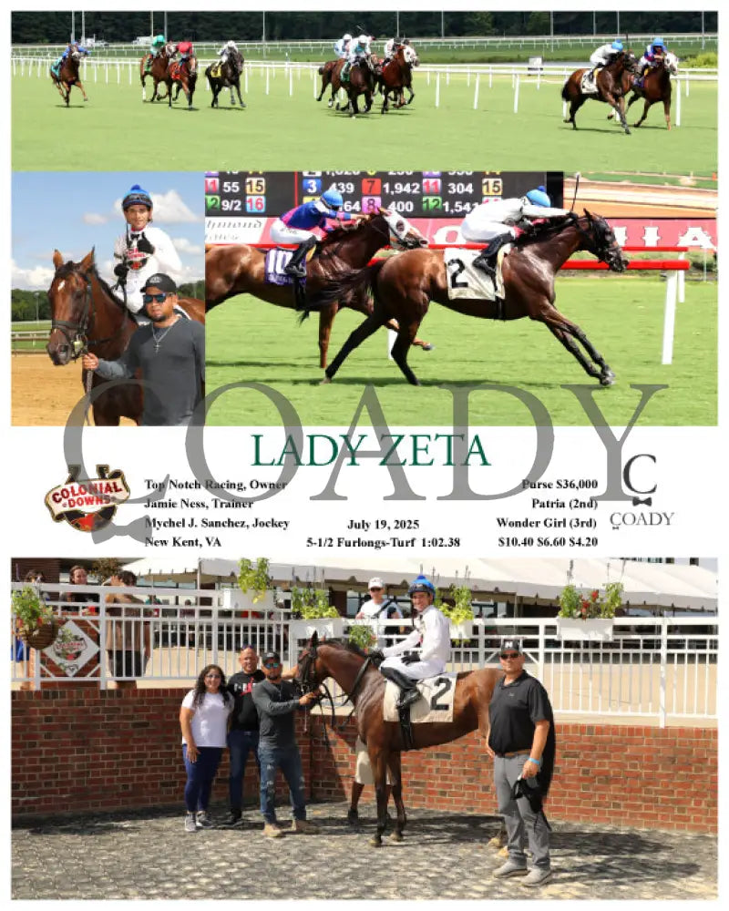 LADY ZETA - 07-19-25 - R08 - CNL Colonial Downs