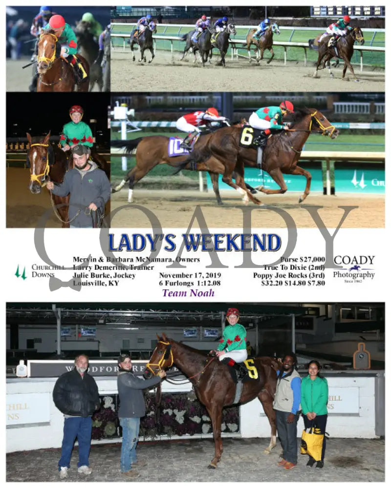 Lady’s Weekend - 11-17-19 R10 Cd Churchill Downs