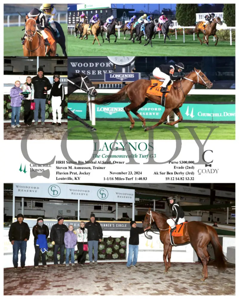 Lagynos - The Commonwealth Turf G3 11-23-24 R10 Cd Churchill Downs
