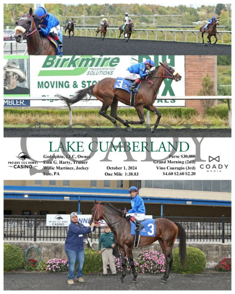 Lake Cumberland - 10-01-24 R03 Pid Presque Isle Downs