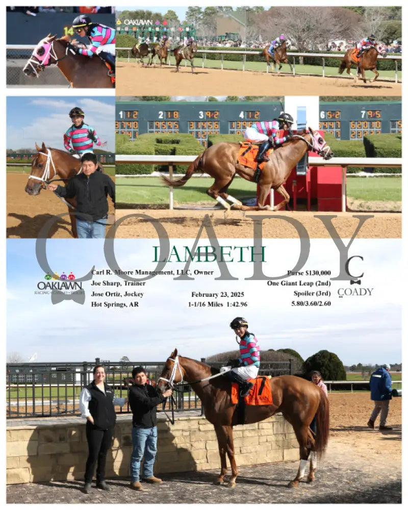 LAMBETH - 02-23-25 - R06 - OP Oaklawn Park