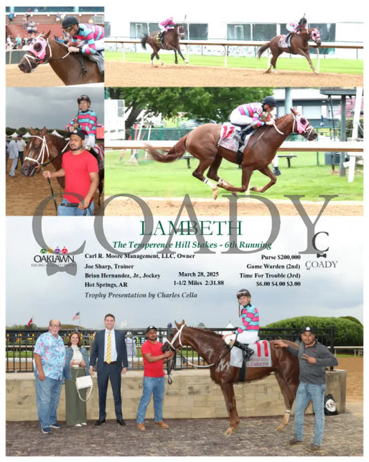 LAMBETH - The Temperence Hill Stakes - 6th Running - 03-28-25 - R10 - OP Oaklawn Park