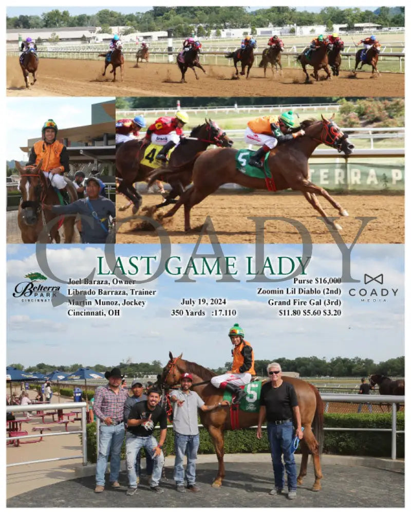 Last Game Lady - 07-19-24 R10 Btp Belterra Park