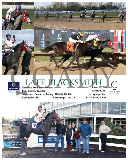 Late Blacksmith - 10-15-24 R08 Fan Fanduel Sportsbook Horse Racing
