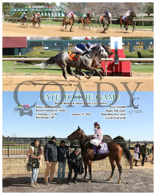 Late To The Game - 01-19-25 R03 Op Oaklawn Park