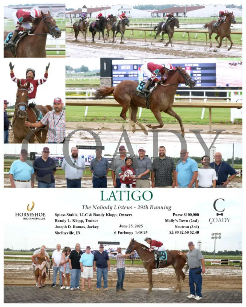 LATIGO - The Nobody Listens - 29th Running - 06-25-25 - R08 - IND Indiana Grand