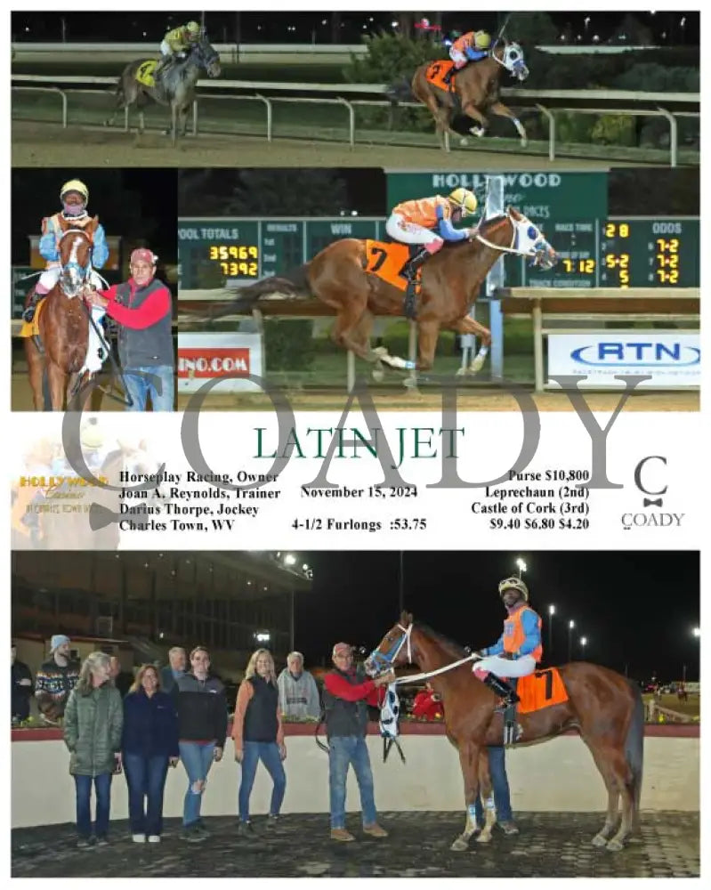 Latin Jet - 11-15-24 R01 Ct Hollywood Casino At Charles Town Races