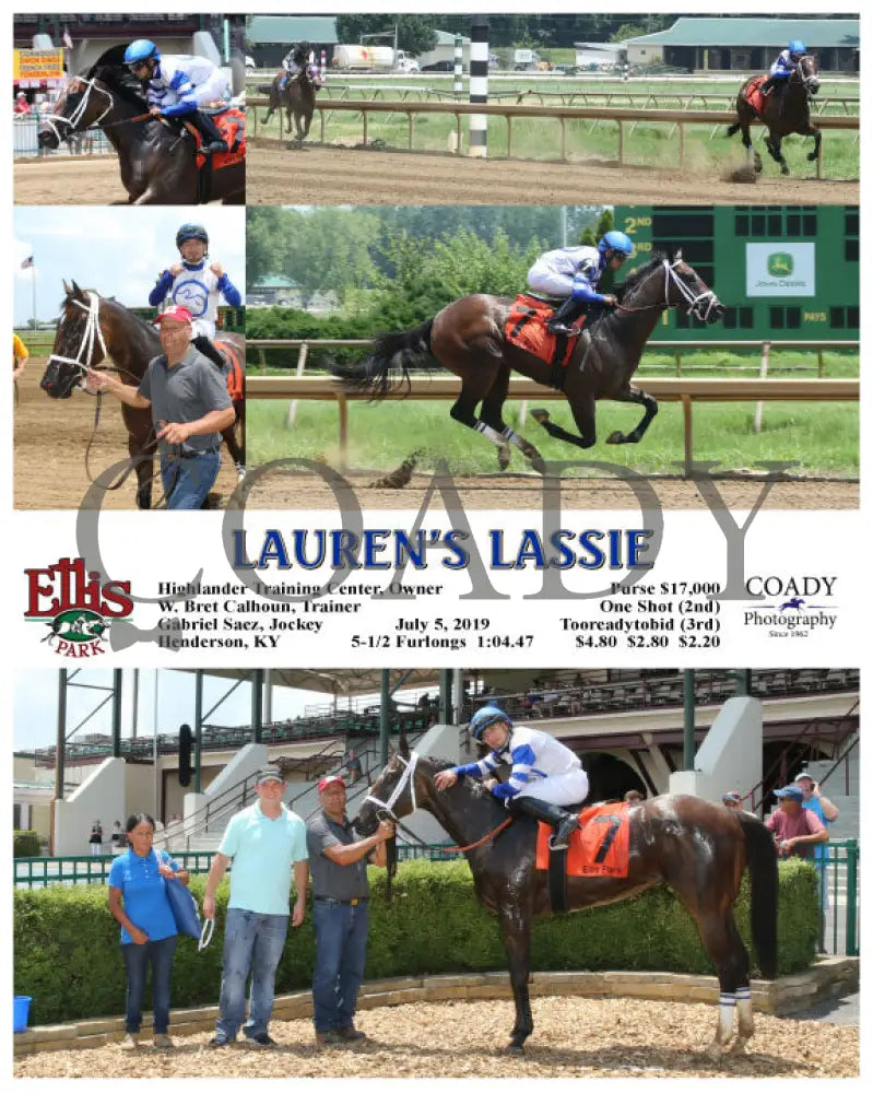 Lauren’s Lassie - 07-05-19 R01 Elp Ellis Park