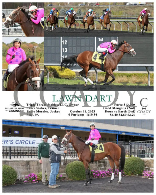 Lawn Dart - 10-11-23 R01 Pid Presque Isle Downs