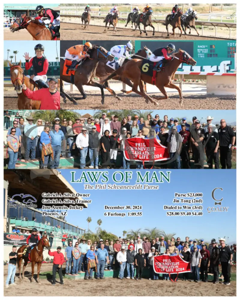 Laws Of Man - The Phil Schvaneveldt Purse 12-30-24 R05 Tup Turf Paradise