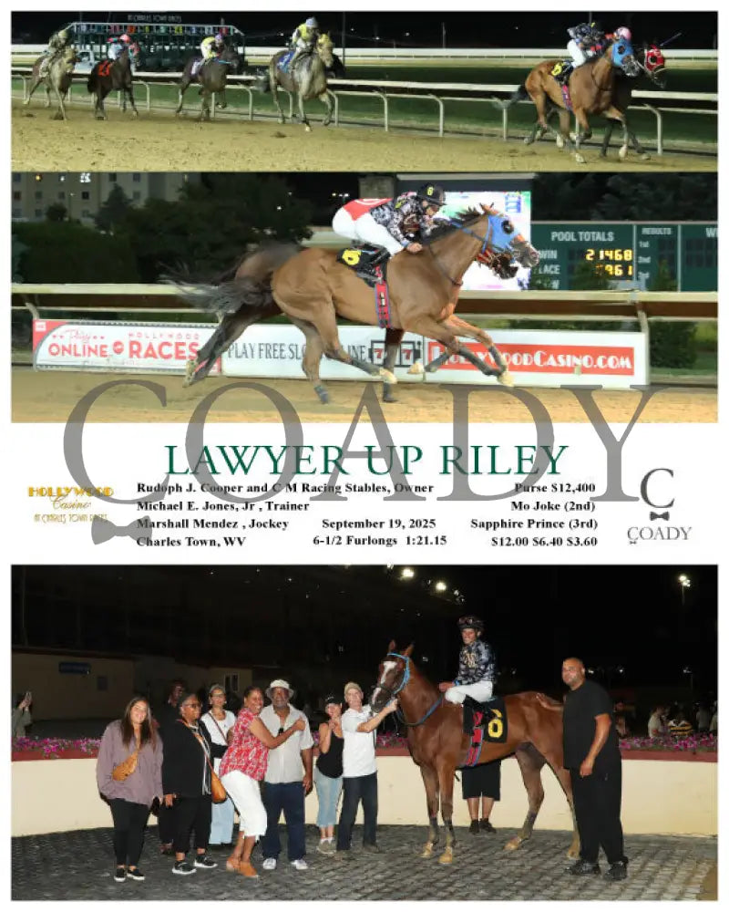 LAWYER UP RILEY - 09-19-25 - R05 - CT Hollywood Casino at Charles Town Races