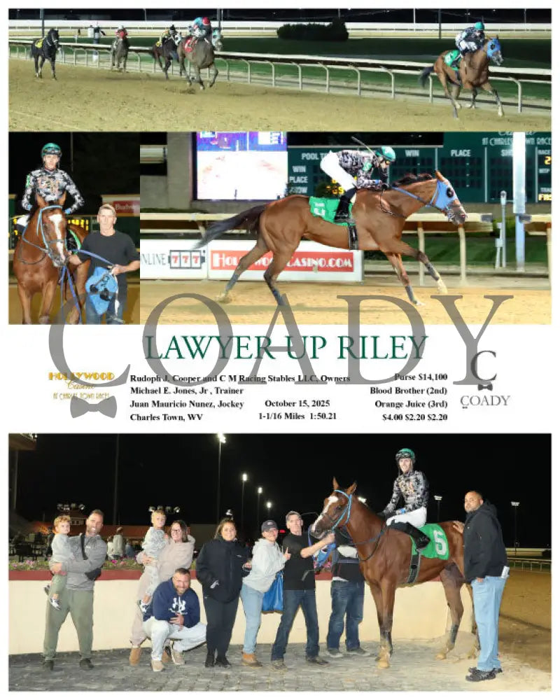 LAWYER UP RILEY - 10-15-25 - R02 - CT Hollywood Casino at Charles Town Races