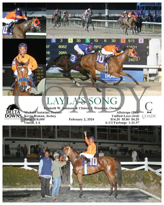 Layla’s Song - 02-02-24 R06 Ded Delta Downs