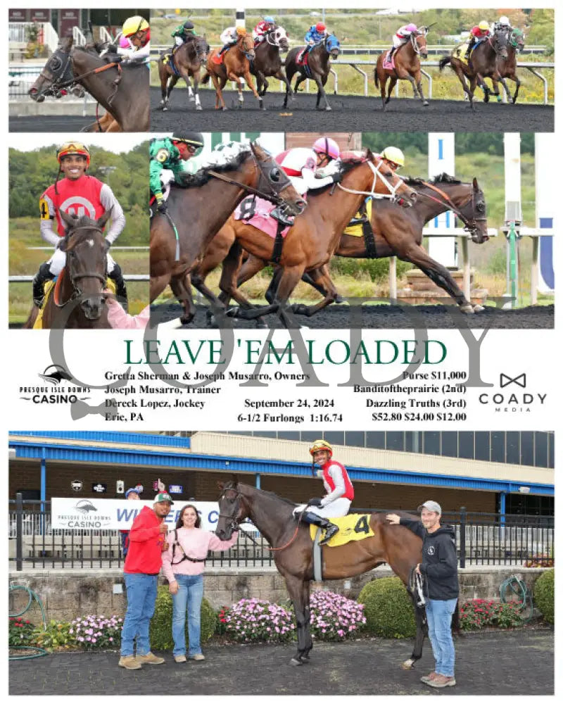 Leave ’Em Loaded - 09-24-24 R05 Pid Presque Isle Downs