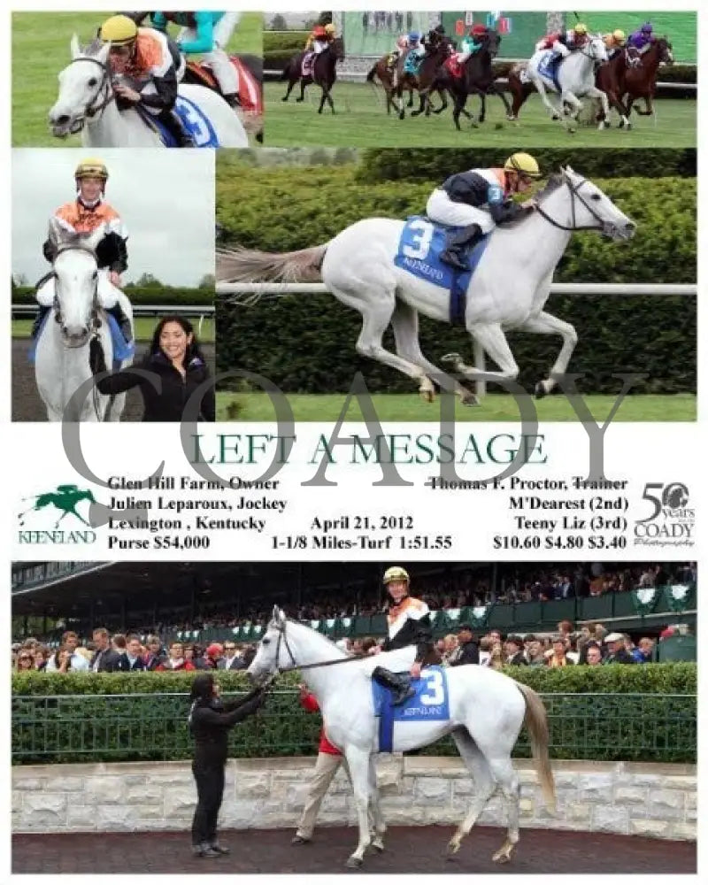 Left A Message - 042112 Race 05 Keeneland