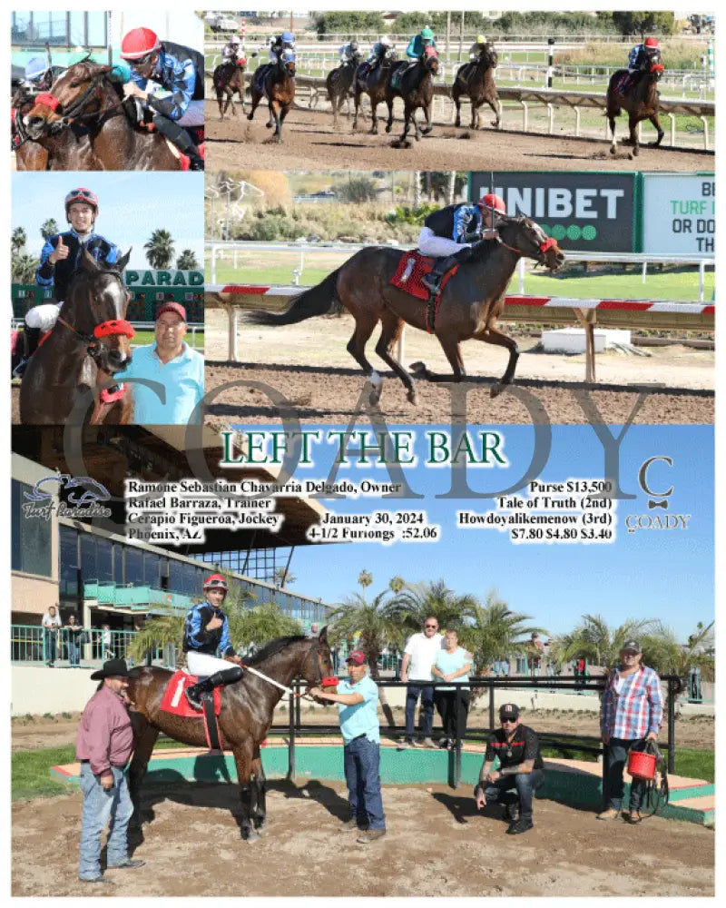 Left The Bar - 01-30-24 R04 Tup Turf Paradise