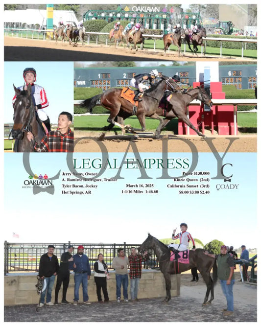 LEGAL EMPRESS - 031625 - Race 08 - OP Oaklawn Park