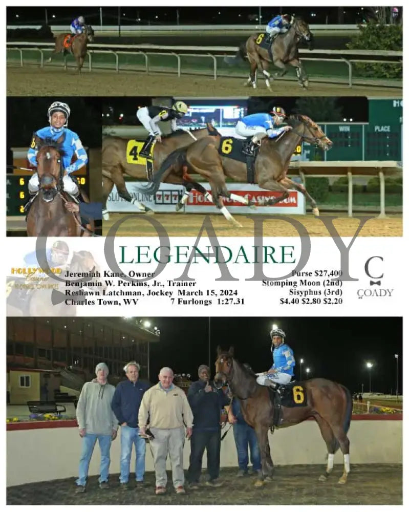 Legendaire - 03 - 15 - 24 R06 Ct Hollywood Casino At Charles Town Races