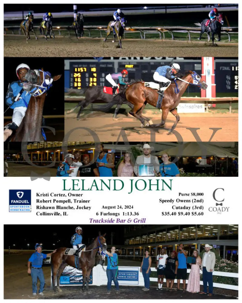 Leland John - 08-24-24 R10 Fan Fanduel Sportsbook Horse Racing