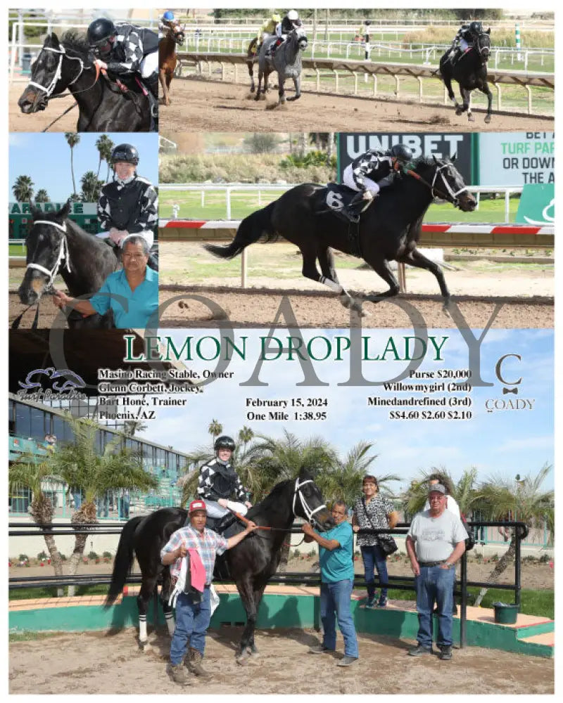 Lemon Drop Lady - 02-15-24 R06 Tup Turf Paradise