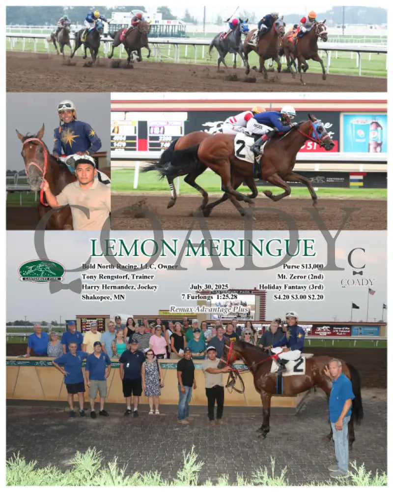 LEMON MERINGUE - 07-30-25 - R05 - CBY Canterbury Park