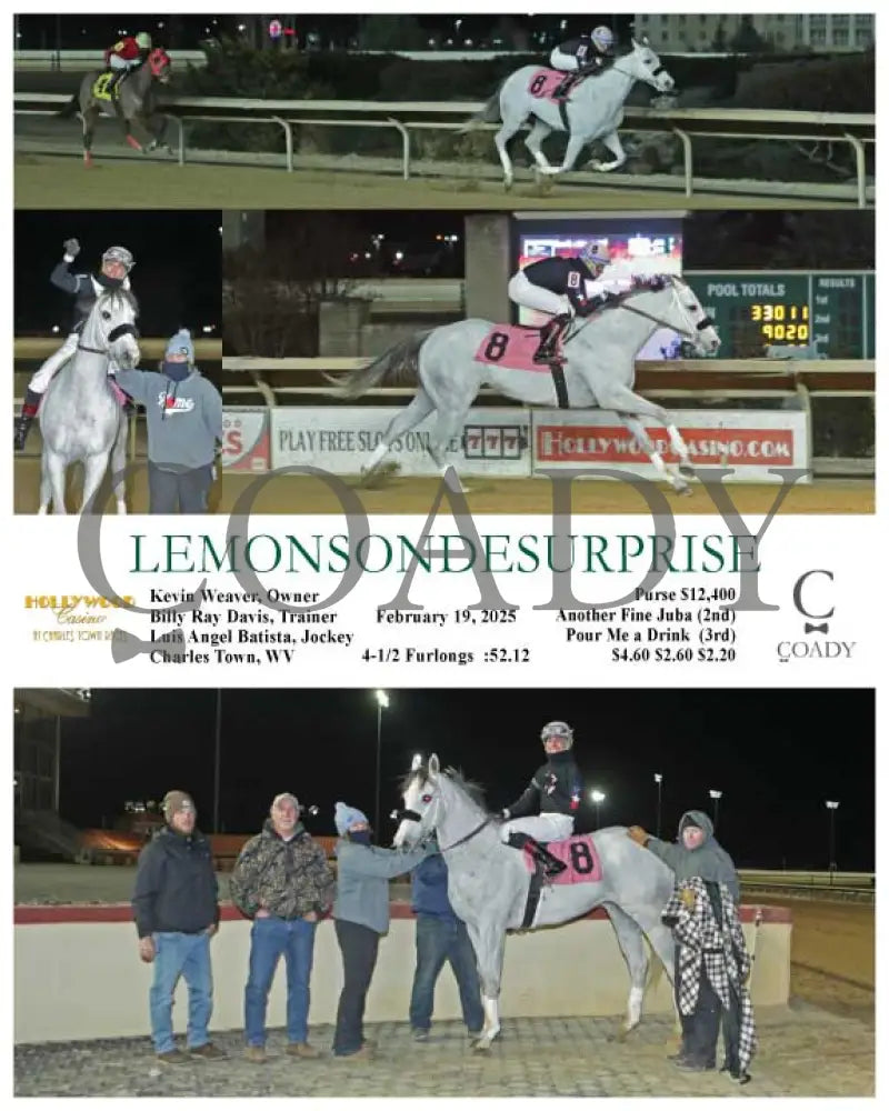 LEMONSONDESURPRISE - 02-19-25 - R05 - CT Hollywood Casino at Charles Town Races