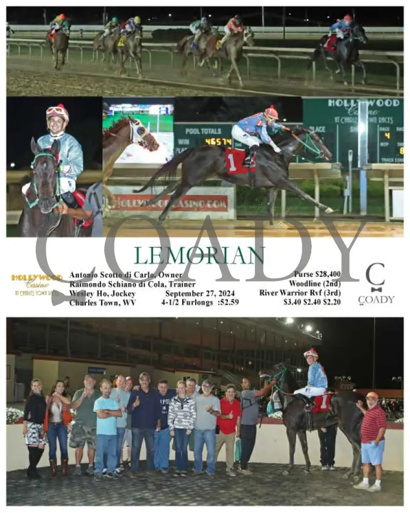 Lemorian - In Memory Of Chuck Simon 09-27-24 R04 Ct Hollywood Casino At Charles Town Races