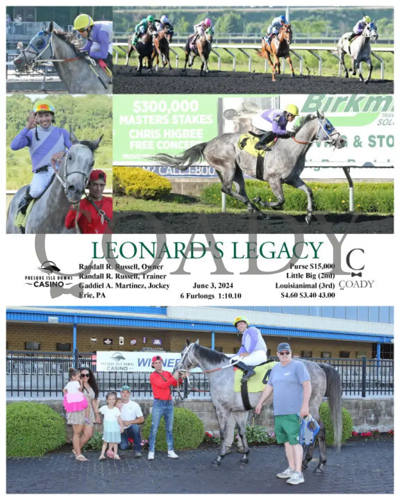 Leonard’s Legacy - 06-03-24 R08 Pid Presque Isle Downs