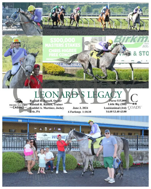Leonard’s Legacy - 06-03-24 R08 Pid Presque Isle Downs