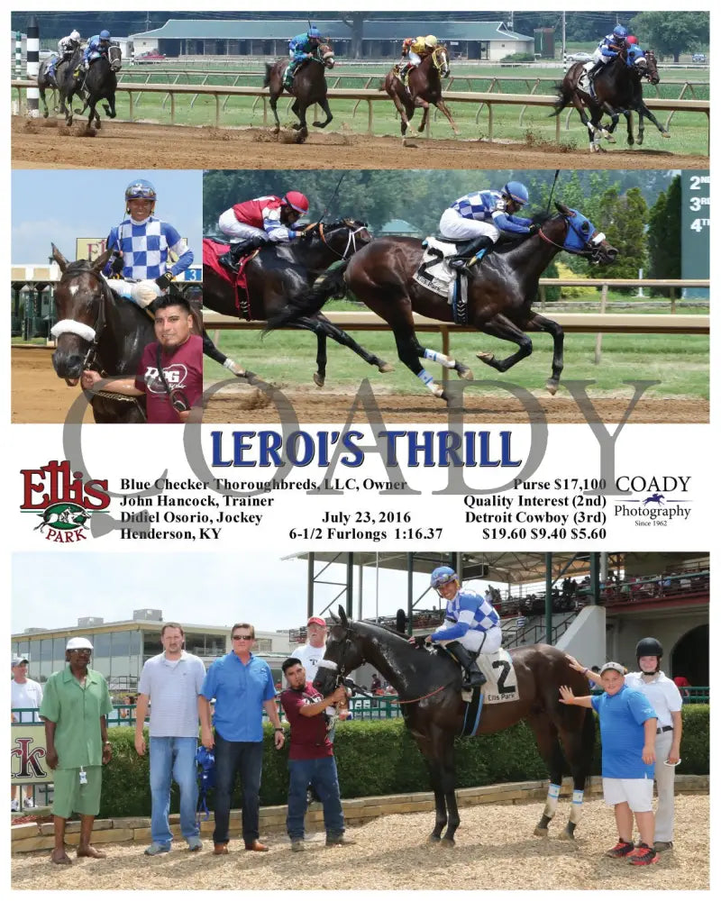 Leroi’s Thrill - 072316 Race 04 Elp Ellis Park