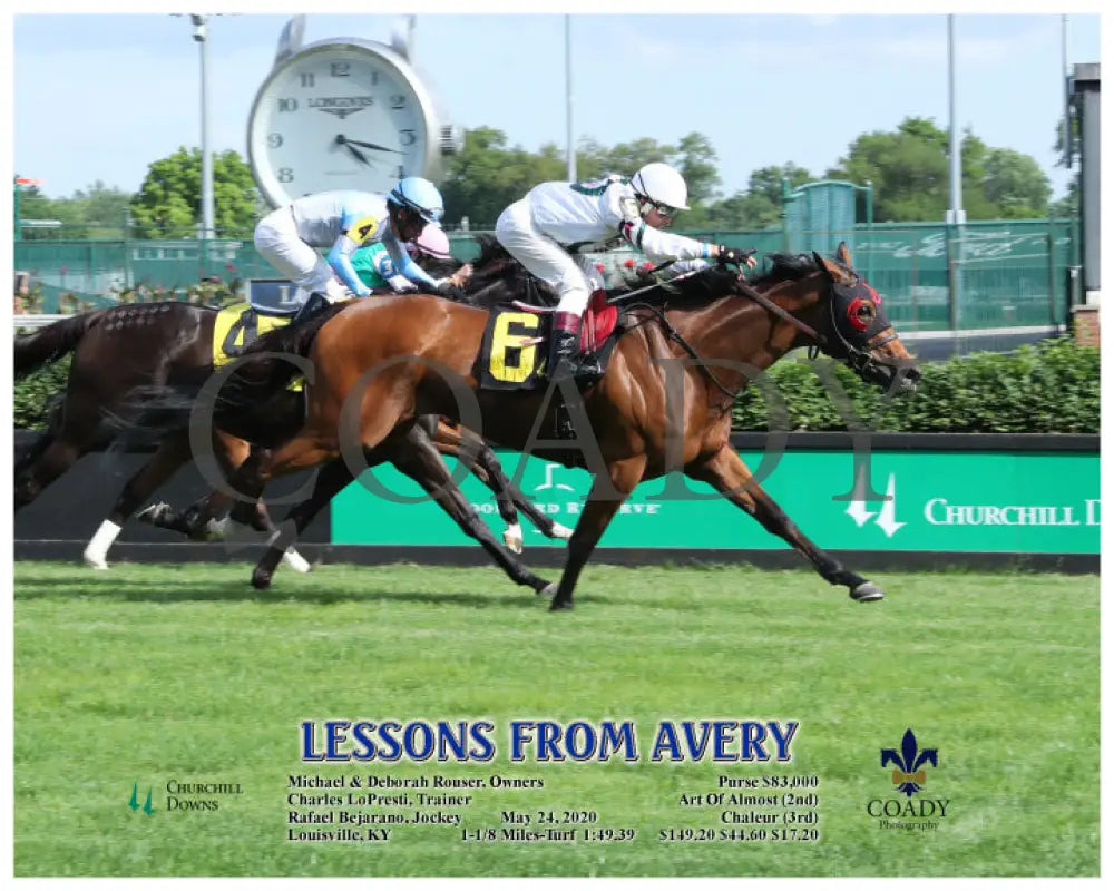 Lessons From Avery - 05-24-20 R09 Cd Action 01 Churchill Downs