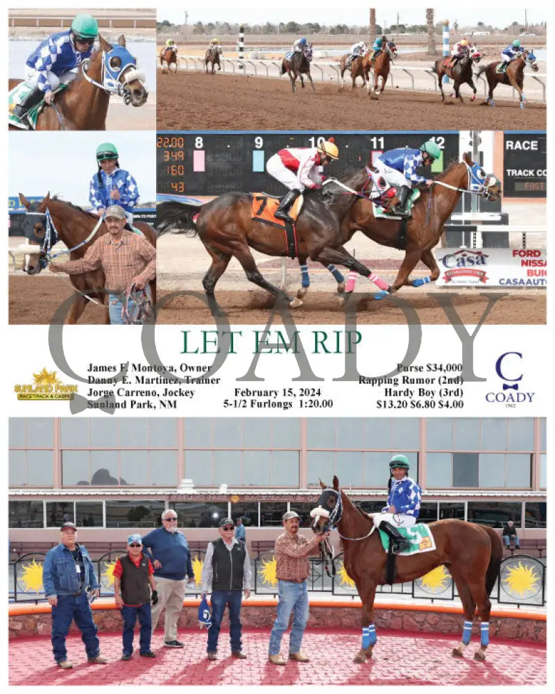 Let Em Rip - 02-15-24 R05 Sun Sunland Park