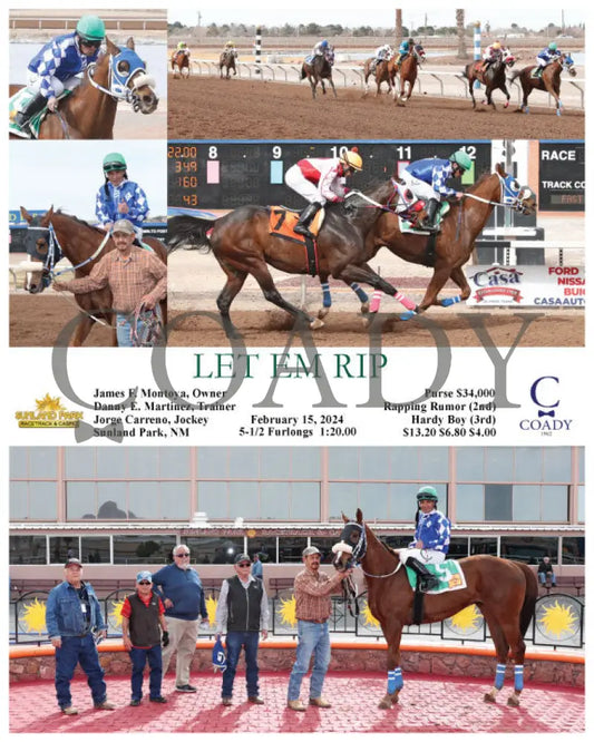 Let Em Rip - 02-15-24 R05 Sun Sunland Park