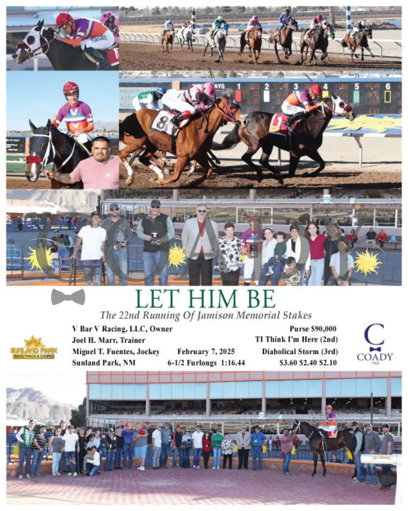 Let Him Be - The 22Nd Running Of Jamison Memorial Stakes 02-07-25 R08 Sun Turfway Park