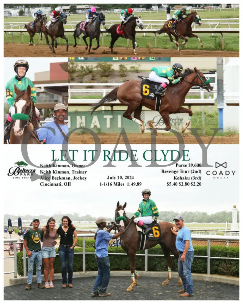 Let It Ride Clyde - 07-10-24 R08 Btp Belterra Park