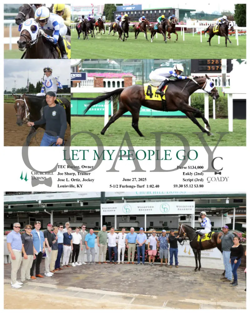 LET MY PEOPLE GO - 062725 - Race 09 - CD Churchill Downs
