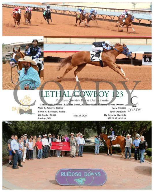 LETHAL COWBOY 123 - Ruidoso Quarter Horse Derby Trials - 05-25-25 - R08 - RUI Ruidoso Downs