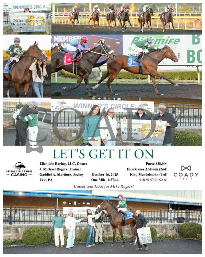 LET’S GET IT ON - 10-16-25 - R07 - PID Presque Isle Downs
