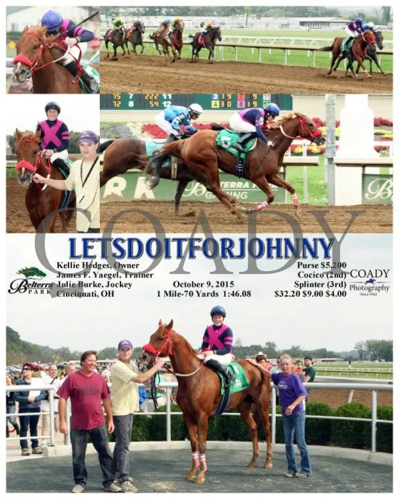 Letsdoitforjohnny - 100915 Race 04 Btp Belterra Park