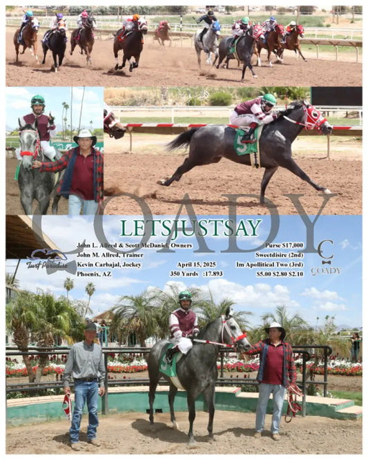 LETSJUSTSAY - 04-15-25 - R01 - TUP Turf Paradise