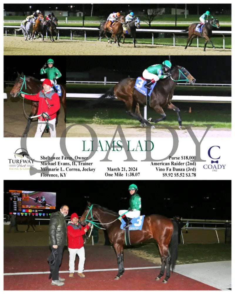 Liams Lad - 03 - 21 - 24 R08 Tp Turfway Park