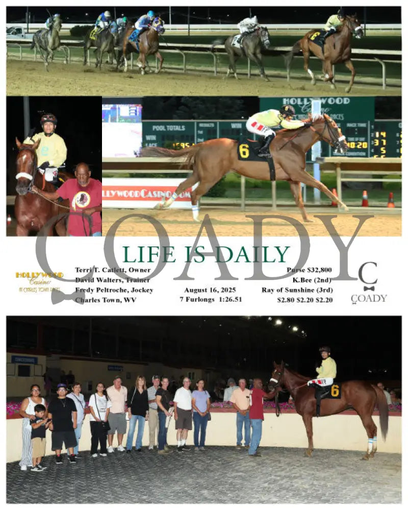 LIFE IS DAILY - 08-16-25 - R07 - CT Hollywood Casino at Charles Town Races